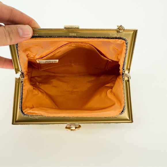 Whiting & Davis Mesh Bag Gold - Picture 5 of 7